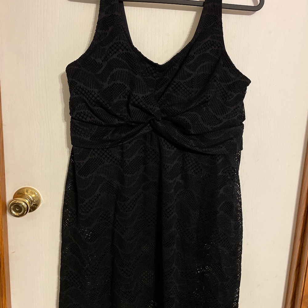 Crochet swim dress